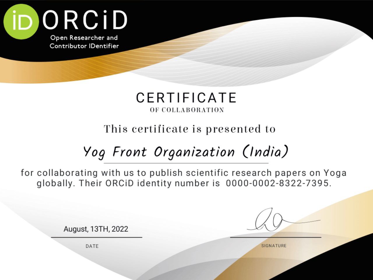 ORCiD Number